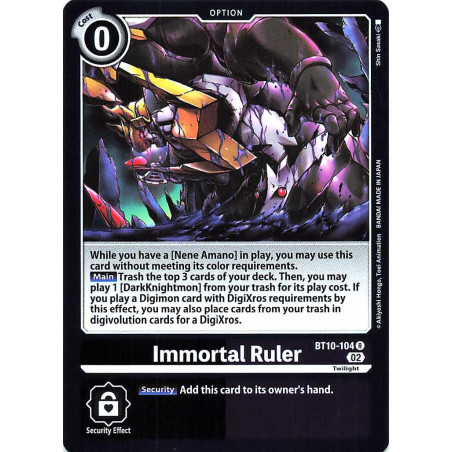 Digimon_TCG_BT10-104_Immortal_Ruler_Rare_Xros_Encounter_Card_Game