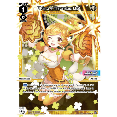 Vanguard_TCG_card_WXDI-P01-009[EN]_L_Akino*Thumbs_Up_INTERLUDE_DIVA
