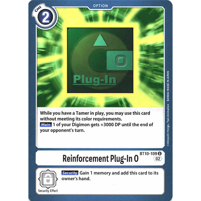 Digimon_TCG_BT10-109_Reinforcement_Plug-In_O_Common_Xros_Encounter_Card_Game