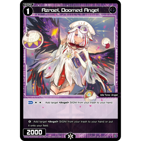 Vanguard_TCG_card_WXDI-P01-078[EN]_R_Azrael_Doomed_Angel_INTERLUDE_DIVA