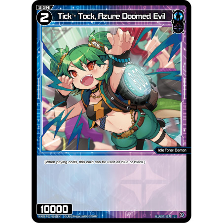 Vanguard_TCG_card_WXDI-P01-096[EN]_C_Tick_-_Tock_Azure_Doomed_Evil_INTERLUDE_DIVA