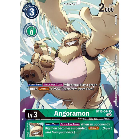 Digimon_TCG_BT10-044_Angoramon_Alternative_Art_Xros_Encounter_Card_Game