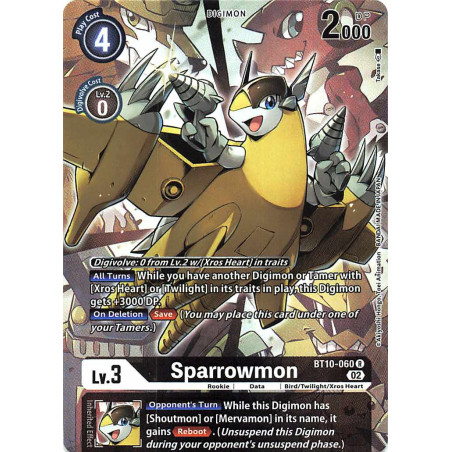Digimon_TCG_BT10-060_Sparrowmon_Alternative_Art_Xros_Encounter_Card_Game