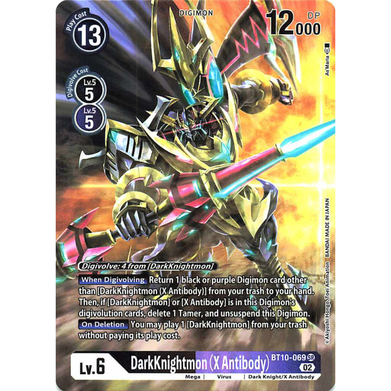 Digimon_TCG_BT10-069_DarkKnightmon_(X_Antibody)_Alternative_Art_Xros_Encounter_Card_Game