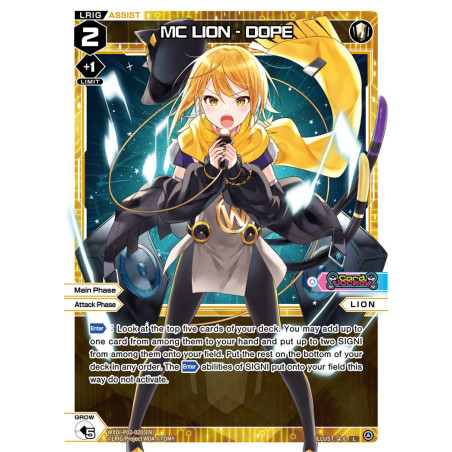 Vanguard_TCG_card_WXDi-P02-020[EN]_L_MC_LION_-_DOPE_INTERLUDE_DIVA