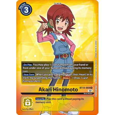 Digimon_TCG_BT10-089_Akari_Hinomoto_Alternative_Art_Xros_Encounter_Card_Game