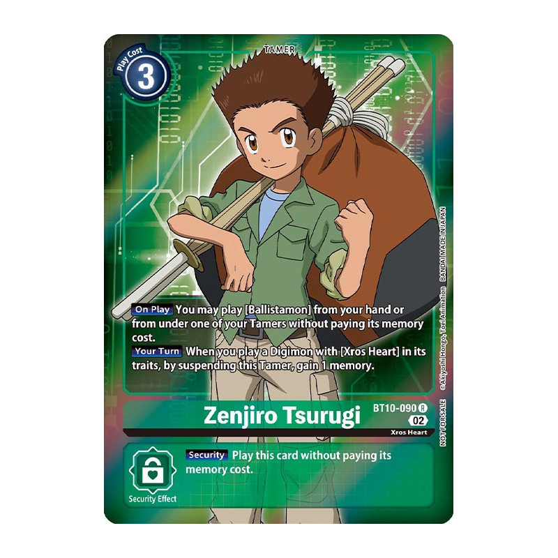 Digimon_TCG_BT10-090_Zenjiro_Tsurugi_Alternative_Art_Xros_Encounter_Card_Game