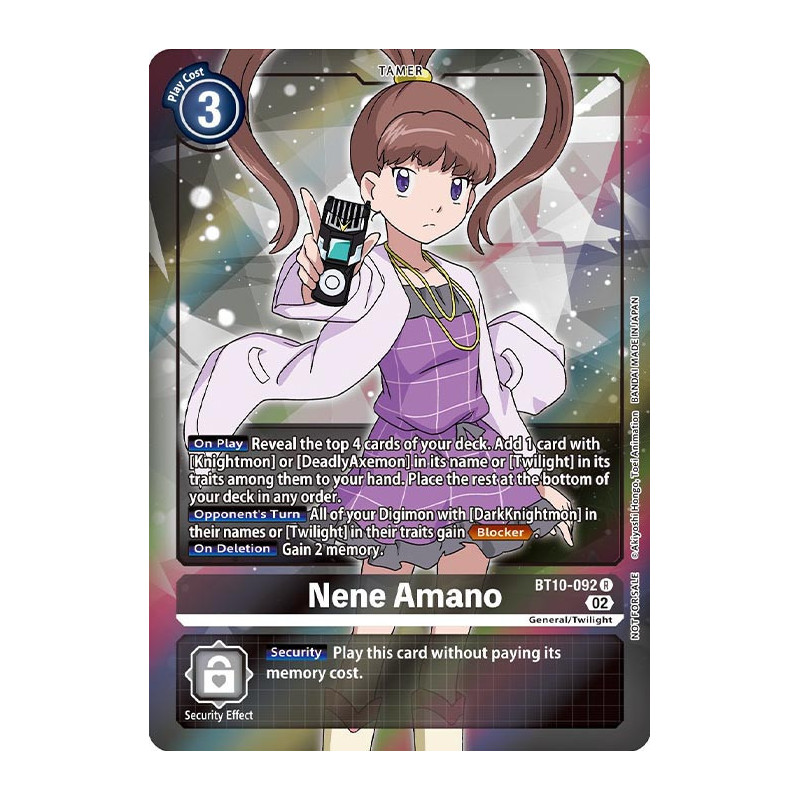 Digimon_TCG_BT10-092_Nene_Amano_Alternative_Art_Xros_Encounter_Card_Game