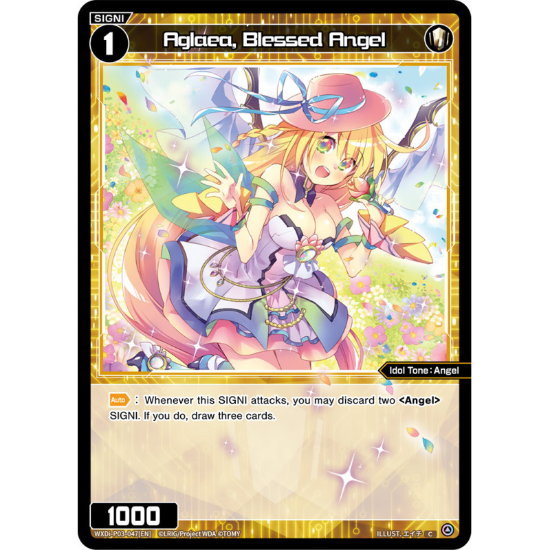 Vanguard_TCG_card_WXDi-P03-047[EN]_C_Aglaea_Blessed_Angel_INTERLUDE_DIVA