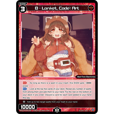 Vanguard_TCG_card_WXDi-P03-061[EN]_R_B-Lanket_Code_Art_INTERLUDE_DIVA