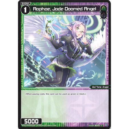Vanguard_TCG_card_WXDi-P04-091[EN]_C_Raphae_Jade_Doomed_Angel_INTERLUDE_DIVA
