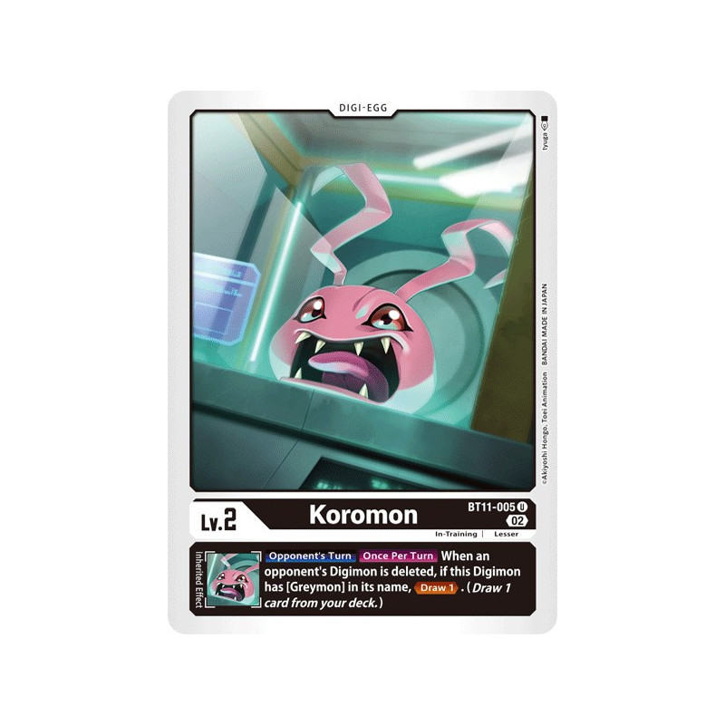 Digimon_TCG_BT11-005_KoromonUncommon_Dimensional_Phase_Card_Game