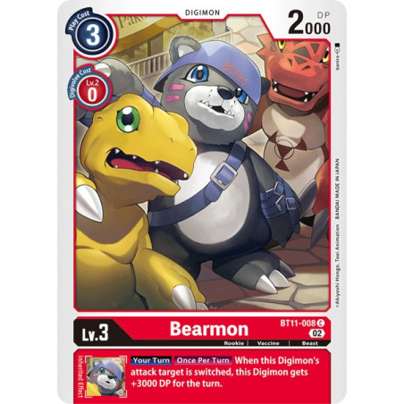 Digimon_TCG_BT11-008_BearmonCommon_Dimensional_Phase_Card_Game