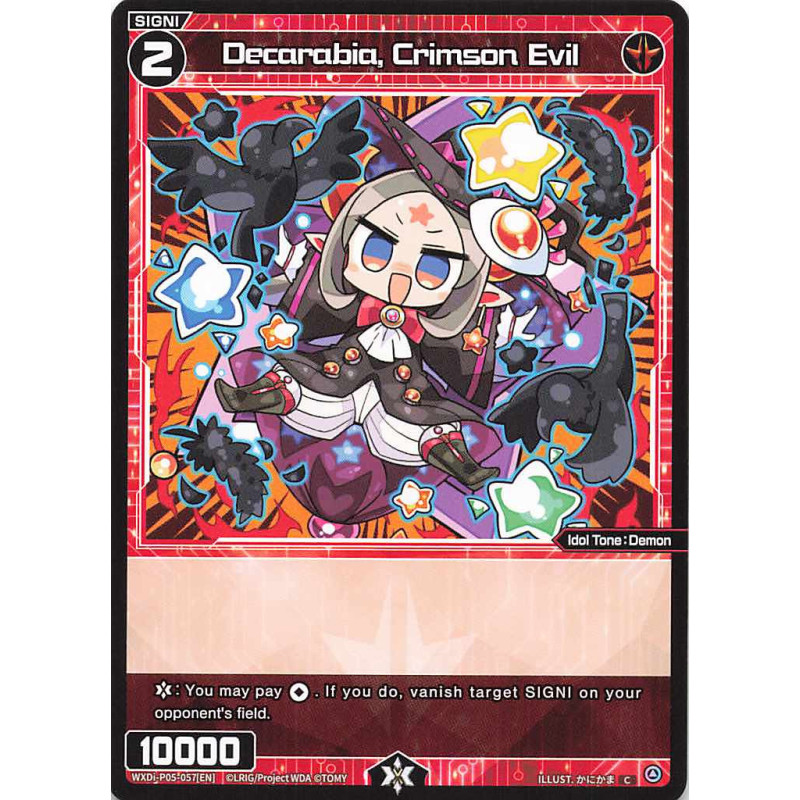 Vanguard_TCG_card_WXDi-P05-057[EN]_C_Decarabia_Crimson_Evil_INTERLUDE_DIVA