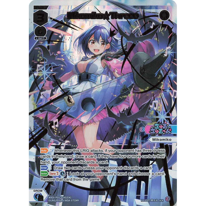 Vanguard_TCG_card_WXDi-P05-014S[EN]_SCR_Mikomiko☆Threee_INTERLUDE_DIVA