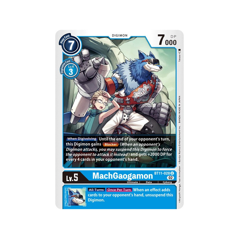 Digimon_TCG_BT11-028_MachGaogamonUncommon_Dimensional_Phase_Card_Game