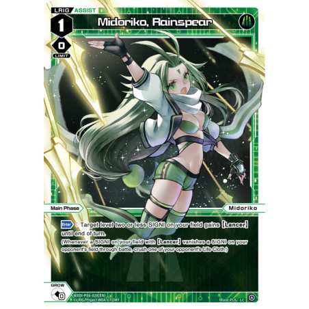Vanguard_TCG_card_WXDi-P06-028[EN]_LC_Midoriko_Rainspear_INTERLUDE_DIVA