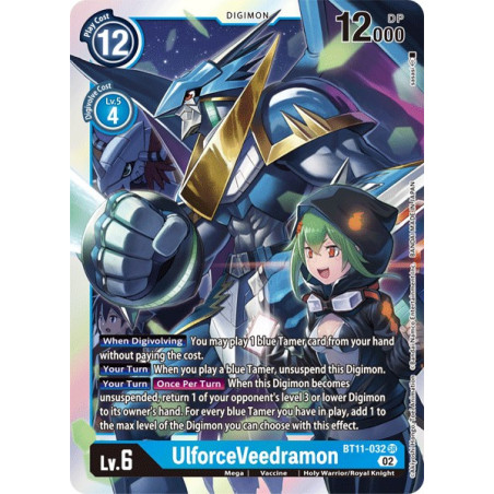 Digimon_TCG_BT11-032_UlforceVeedramonSuper_Rare_Dimensional_Phase_Card_Game
