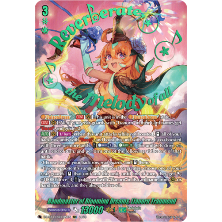 Vanguard_TCG_card_DZ-BT11_SEC05EN_SEC_Bandmaster_of_Blooming_Dreams_Lianorn_Traumend_Symphony_of_Might_Bloom