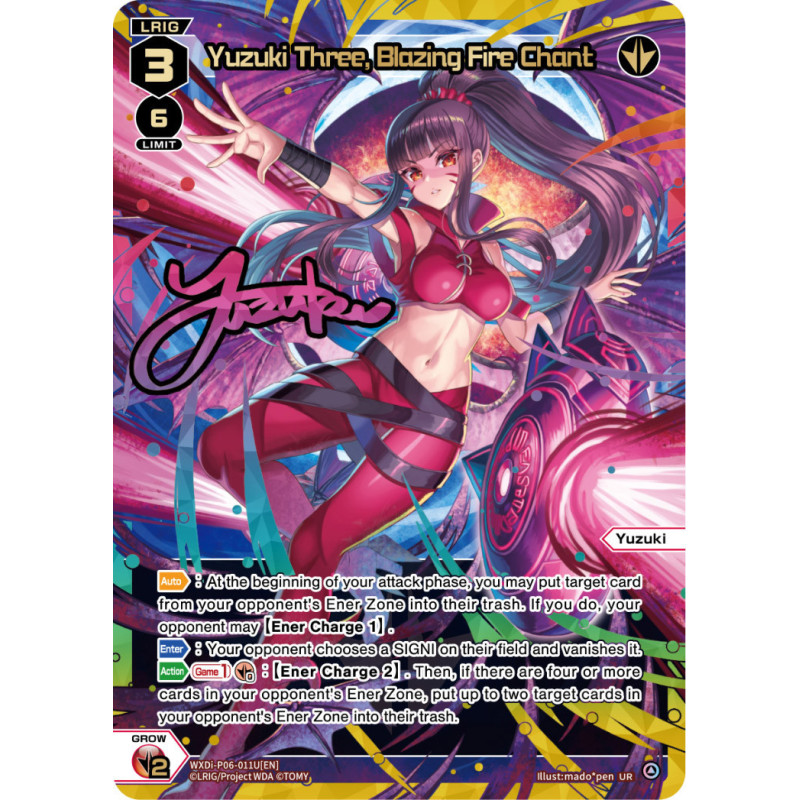 Vanguard_TCG_card_WXDi-P06-011U[EN]_UR_Yuzuki_Three_Blazing_Fire_Chant_INTERLUDE_DIVA