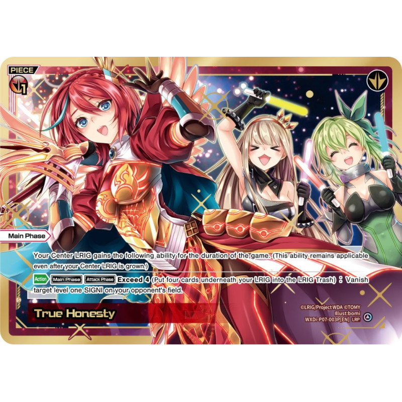 Vanguard_TCG_card_WXDi-P07-003P[EN]_LRP_True_Honesty_INTERLUDE_DIVA