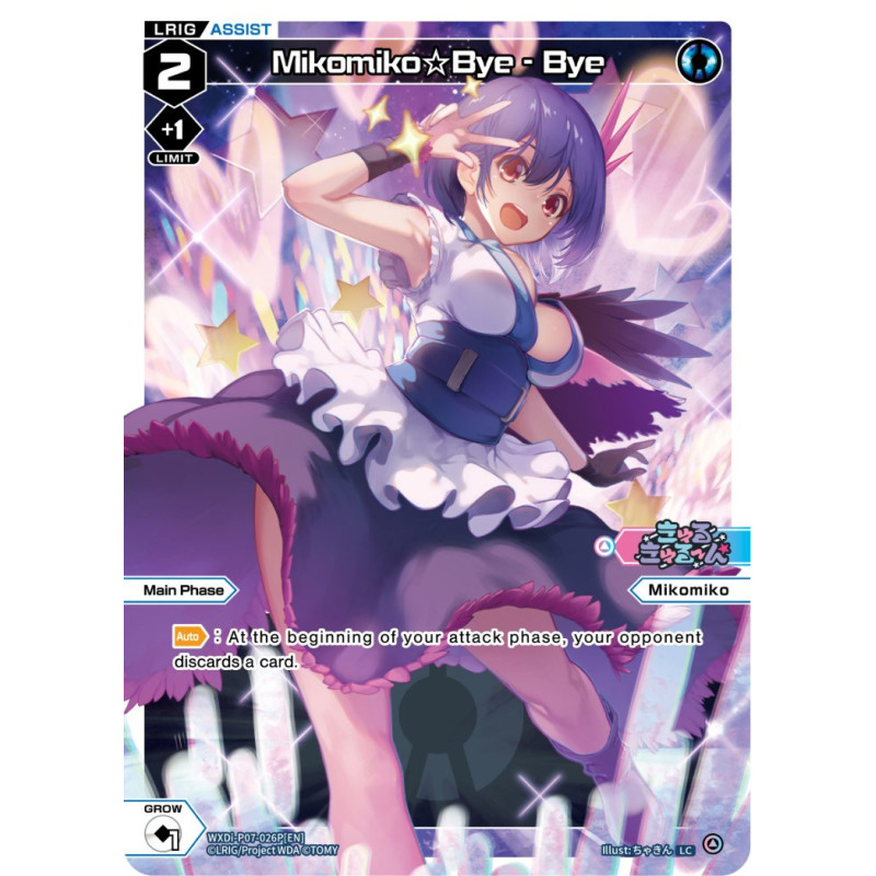 Vanguard_TCG_card_WXDi-P07-026P[EN]_LC(P)_Mikomiko☆Bye_-_Bye_INTERLUDE_DIVA