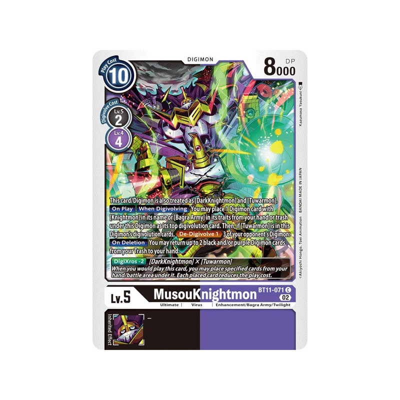 Digimon_TCG_BT11-071_MusouKnightmonCommon_Dimensional_Phase_Card_Game