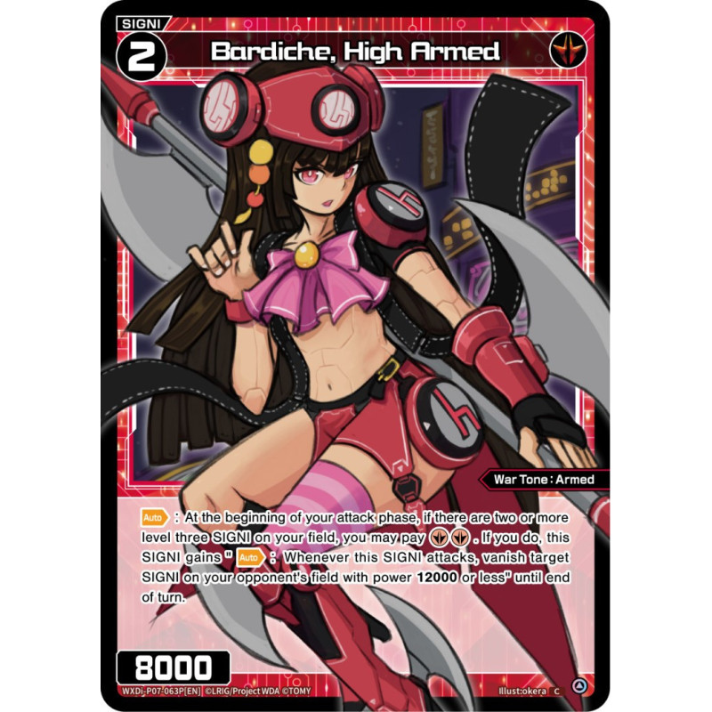 Vanguard_TCG_card_WXDi-P07-063P[EN]_C(P)_Bardiche_High_Armed_INTERLUDE_DIVA
