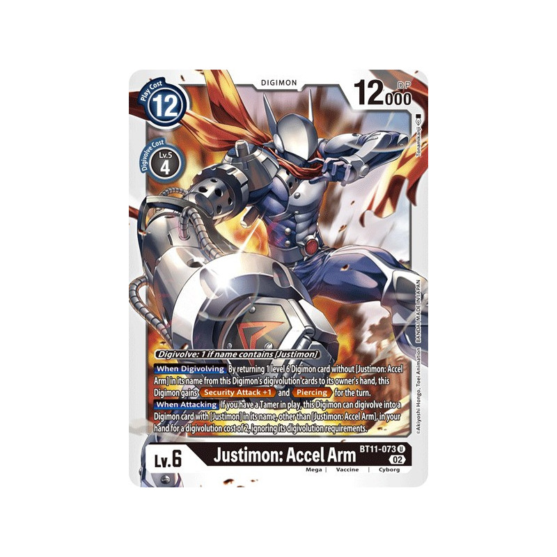 Digimon_TCG_BT11-073_Justimon_Accel_ArmUncommon_Dimensional_Phase_Card_Game