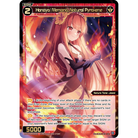 Vanguard_TCG_card_WXDi-P08-039[EN]_SR_Hanayo_Memoria_Natural_Pyroxene_INTERLUDE_DIVA
