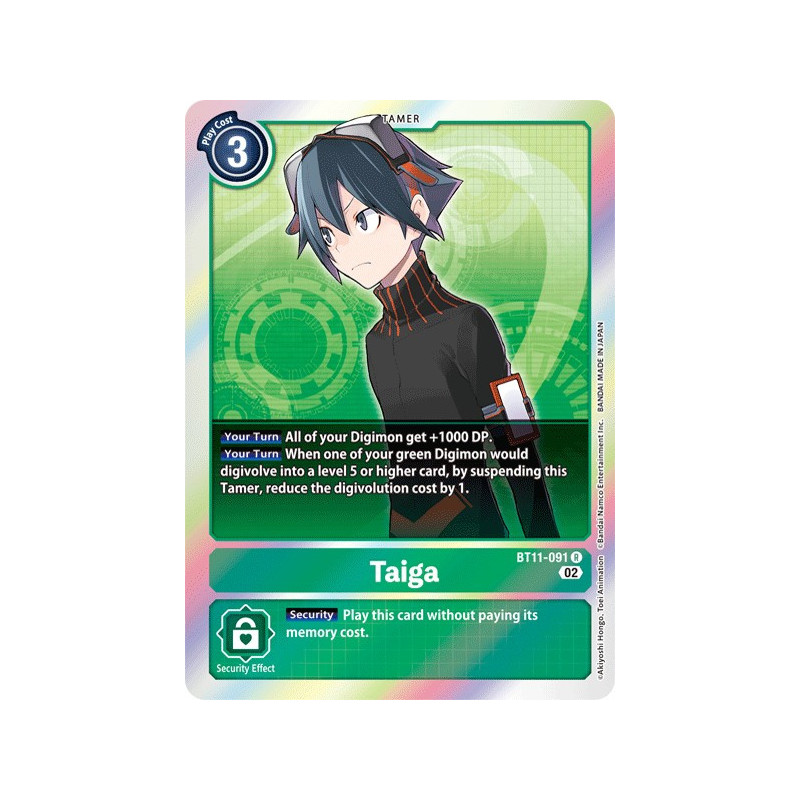 Digimon_TCG_BT11-091_TaigaRare_Dimensional_Phase_Card_Game