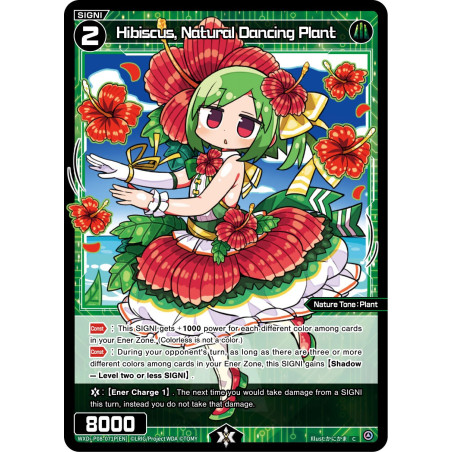 Vanguard_TCG_card_WXDi-P08-071P[EN]_C(P)_Hibiscus_Natural_Dancing_Plant_INTERLUDE_DIVA
