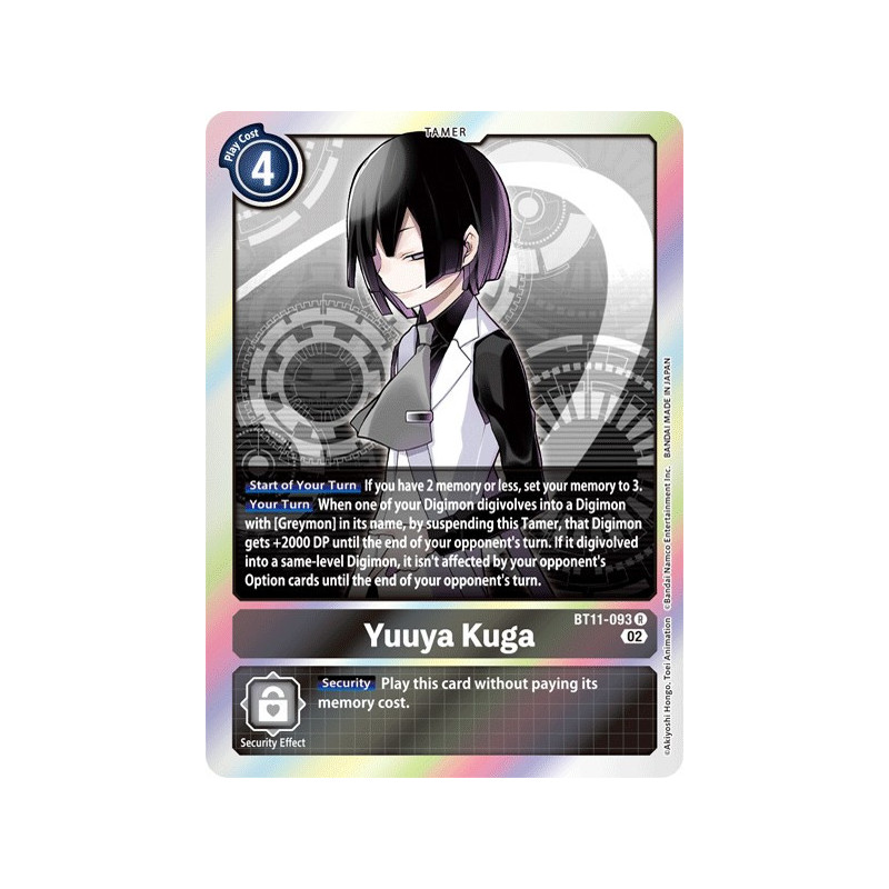 Digimon_TCG_BT11-093_Yuuya_KugaRare_Dimensional_Phase_Card_Game