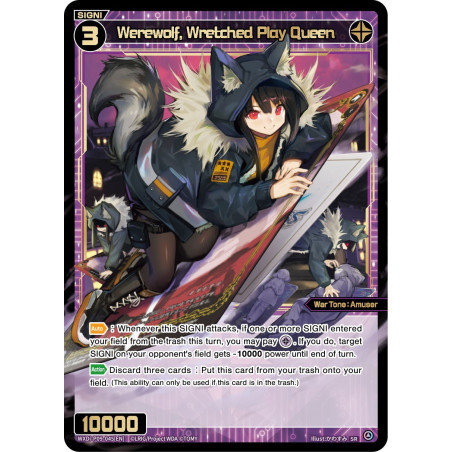 Vanguard_TCG_card_WXDi-P09-045[EN_SR_Werewolf_Wretched_Play_Queen_INTERLUDE_DIVA