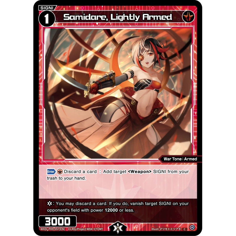 Vanguard_TCG_card_WXDi-P09-057[EN_C_Samidare_Lightly_Armed_INTERLUDE_DIVA