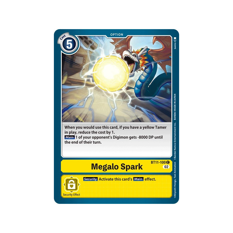 Digimon_TCG_BT11-100_Megalo_SparkCommon_Dimensional_Phase_Card_Game