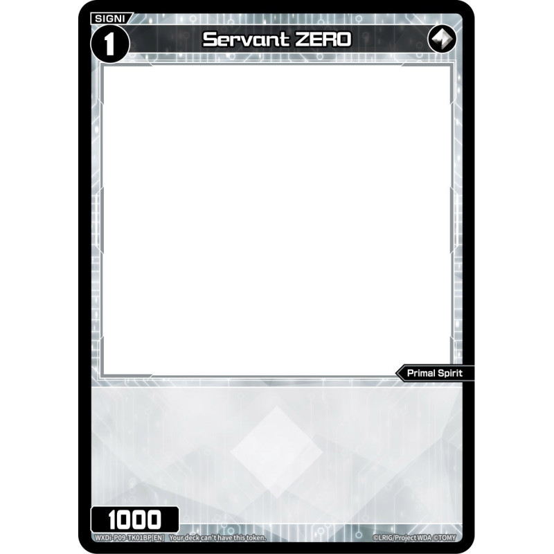 Vanguard_TCG_card_WXDi-P09-TK01B[EN_Token_Servant_ZERO_INTERLUDE_DIVA