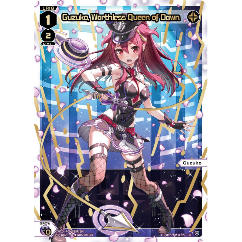 Vanguard_TCG_card_WXDi-P09-025R[EN_P_LR_Guzuko_Worthless_Queen_of_Dawn_INTERLUDE_DIVA