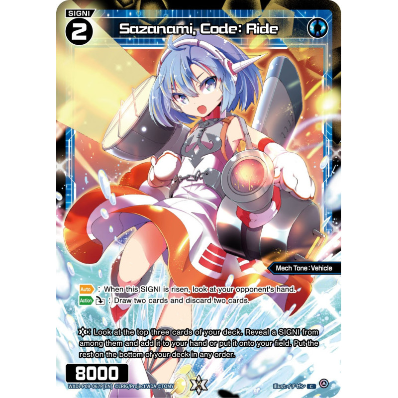 Vanguard_TCG_card_WXDi-P09-067P[EN_P_C_Sazanami_Code_Ride_INTERLUDE_DIVA