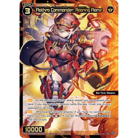 Vanguard_TCG_card_WXDi-P09-040P[EN_P_SRP_Flathro_Commander_Roaring_Flame_INTERLUDE_DIVA