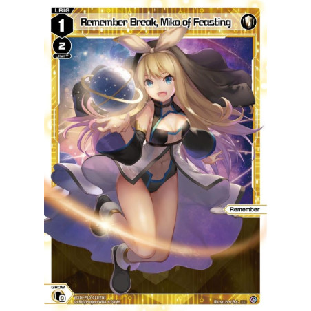 Vanguard_TCG_card_WXDi-P10-011[EN]_LC_Remember_Break_Miko_of_Feasting_INTERLUDE_DIVA