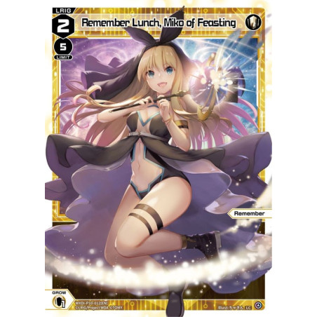 Vanguard_TCG_card_WXDi-P10-012[EN]_LC_Remember_Lunch_Miko_of_Feasting_INTERLUDE_DIVA