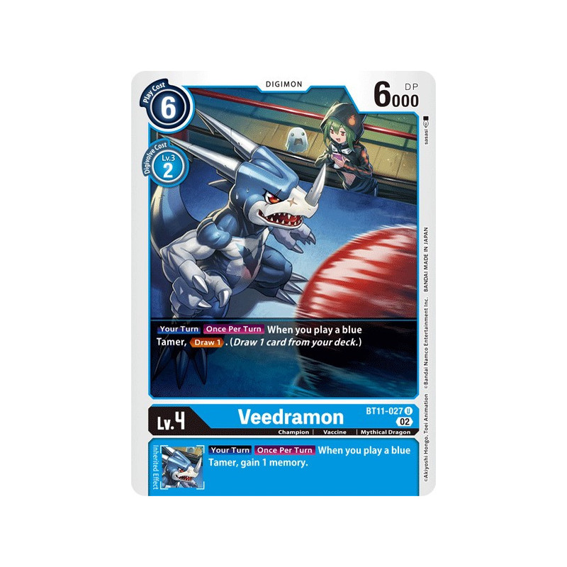 Digimon_TCG_BT11-027_FOIL_VeedramonFoil_Dimensional_Phase_Card_Game