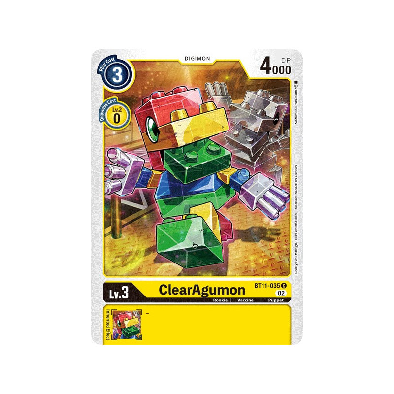 Digimon_TCG_BT11-035_FOIL_ClearAgumonFoil_Dimensional_Phase_Card_Game