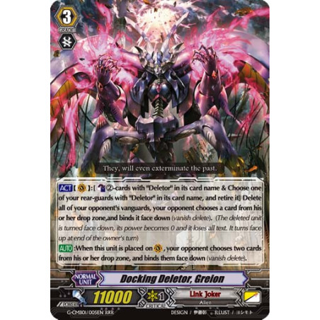 Vanguard_TCG_card_G-CMB01_005EN_RRR_Docking_Deletor_Greion_Vanguard_Deletor