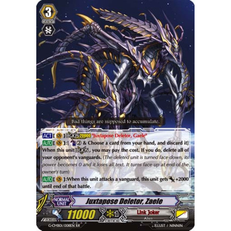 Vanguard_TCG_card_G-CMB01_008EN_RR_Juxtapose_Deletor_Zaele_Vanguard_Deletor