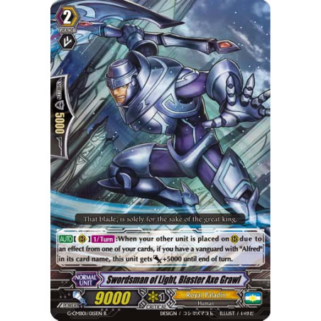 Vanguard_TCG_card_G-CMB01_015EN_R_Swordsman_of_Light_Blaster_Axe_Grawl_Vanguard_Deletor