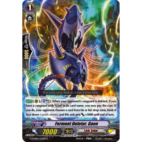 Vanguard_TCG_card_G-CMB01_023EN_R_Ferment_Deletor_Gaen_Vanguard_Deletor