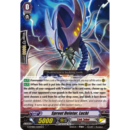 Vanguard_TCG_card_G-CMB01_025EN_R_Sprout_Deletor_Luchi_Vanguard_Deletor