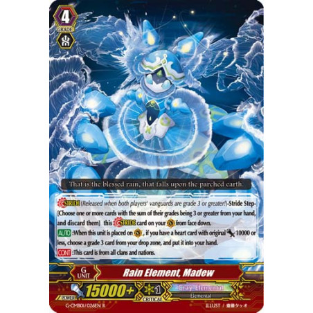 Vanguard_TCG_card_G-CMB01_026EN_R_Rain_Element_Madew_Vanguard_Deletor
